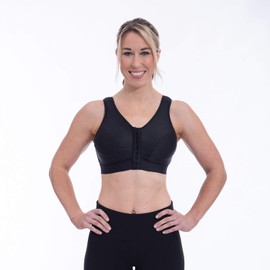 ENELL Women's Lite Full Coverage Sports Bra (101),3,Black