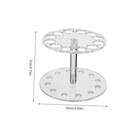 jojofuny Multi Purpose Acrylic Pen Stand Organizer Slot Clear Desk Storage for Makeup Brushes Pens Pencils Versatile Display for Home Office Retail Use