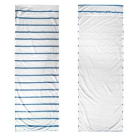 Plum Stream Pool Chair Covers 2 Pack - Lounge Chairs, Chaise, Recliner Towel Cover for Outdoor, Beach or Patio - Complete with 2 Pack Drink Can Cooler