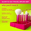 Real Techniques Vivid Escape Glow-To-Go Travel Brush Kit, 6 Piece
