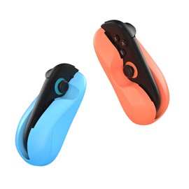 Gaming Controller Mouse Adapter for Switch 2,Ergonomic Design, Place-and-Play Setup, Blue and Orange,2-Pack (Orange Blue A)