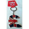 Keyring- Union Jack - Pound