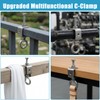 Afcabakila 6 Pcs 25mm C Clamps, 304 Stainless Steel with