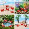 Goktvai 50pcs Mini Crab Figurines, Realistic Plastic Crab Decor Tiny