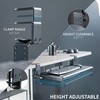 VIVO Large Height Adjustable Under Desk Keyboard Tray, C-clamp Mount