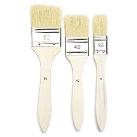 Pebeo 950450 Pinselset, 3-teilig, Spalterpinsel, Borstpinsel Nummer 25, 40, 50