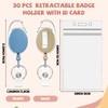 6 Color 60 Pcs Retractable Badge Holder Reel with Bulk