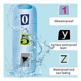 200pcs Alphabet Numbers Sticker Set - Waterproof Vinyl Stickers Removable Repeatable - DIY Crafts/Notebook/Storage Sorting Stickers (A-Z, 0-9 Full Set)