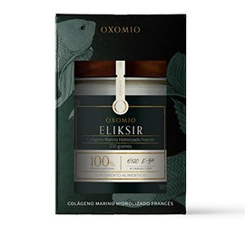 Eliksir de OXOMIO - Colágeno Marino Hidrolizado Francés Peptan para fortalecer y regenerar la piel a nivel celular. (20 porciones). | Gluten Free l Antioxidante l Nutrientes Orgánicos Fermentados l Manganeso