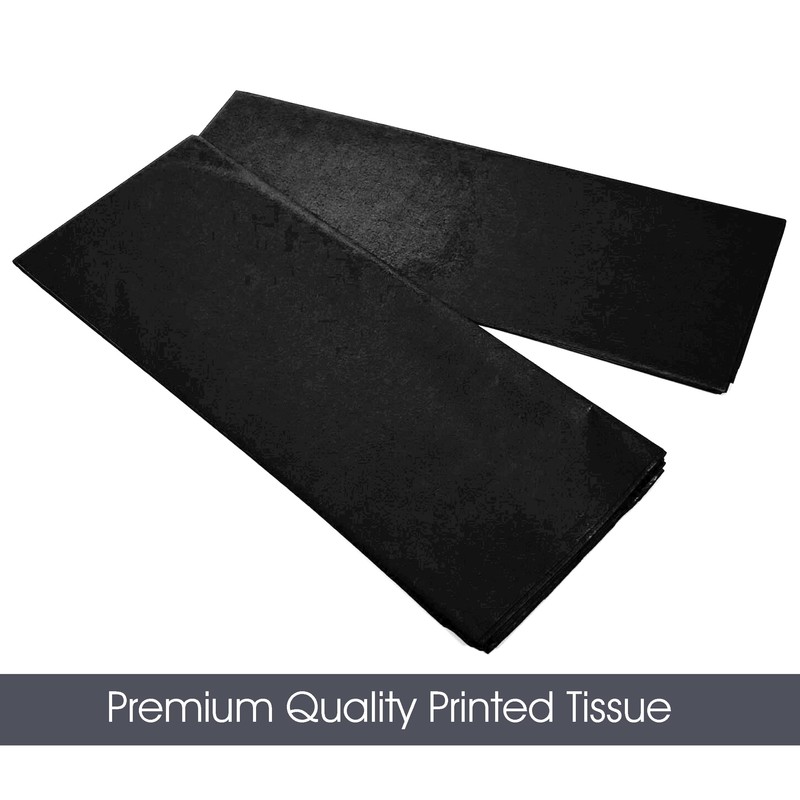 Black Tissue | 8 Sheets 50x70cm | 2 Packs, Each