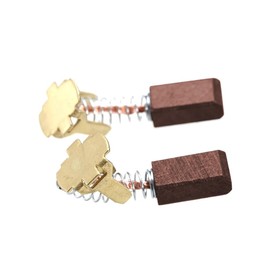 2 x Trade-Shop Bronze Carbon Brushes 5 x 6 x 12 mm Compatible with Hitachi Drill, Hammer Drill, Angle Grinder, Replaces 999054/999-054