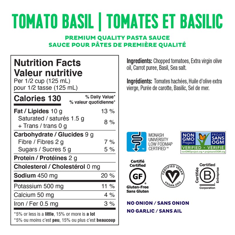 Fody Gut-Friendly Premium Pasta Sauce 550g, Arrabbiata