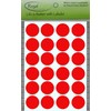 Sticker Red 25mm Round Stickers - 1" Glue Dots 1200