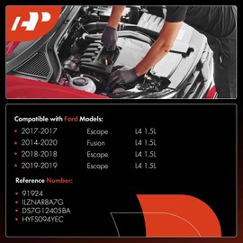 A-Premium - Bujía de iridio compatible con Ford Escape 2017-2019, Fusion 2014-2020, 1.5L, paquete de 4, repuesto # ILZNAR8A7G, DS7G12405BA