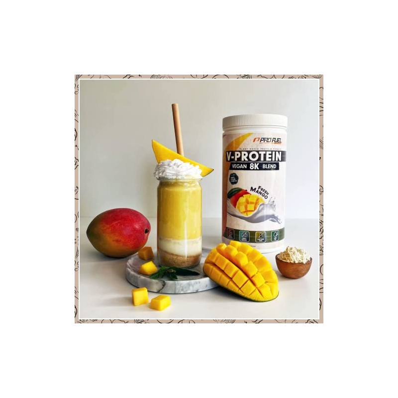 Vegan Protein MANGO 2x750g - V-Protein 8K Blend - unglaublich