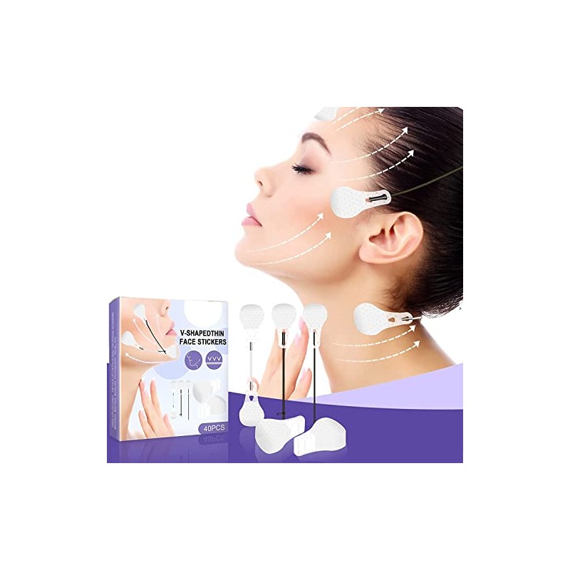 Bluemega Cinta Lifting Facial Estirar la Piel, 40 Pcs