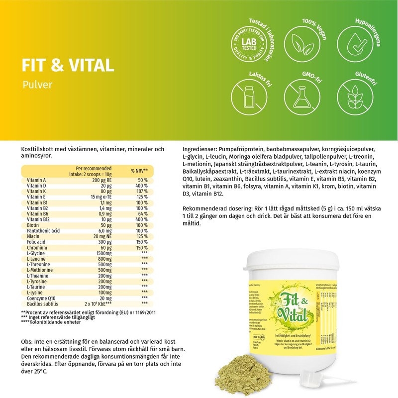 Fit & Vital 300 g for more energy in everyday