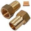 SKIR'CO 2 pcs Female Thread Barb Brass Fitting 1/2" x