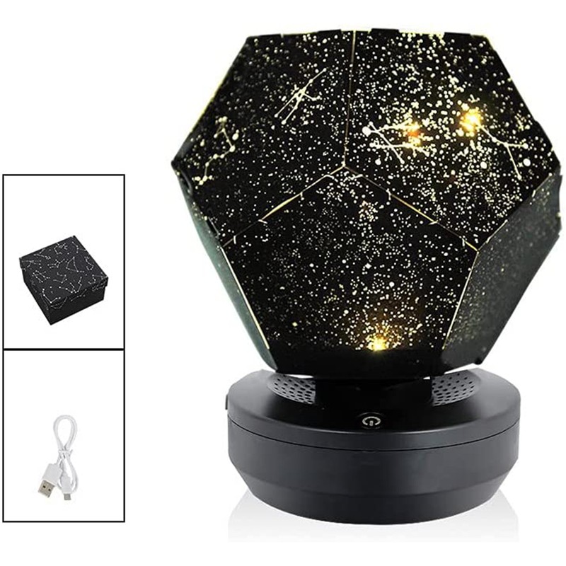 Star Sky Projection Lamp USB Projector Night Light 3D Bedside