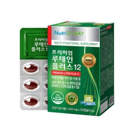 Nutri D Day Premium Lutein Plus 12 30 capsules x 6 boxes (6 months) Vitamin Mineral / 프리미엄 루테인 플러스12 30캡슐 x 6박스 (6개월) 비타민 미네랄