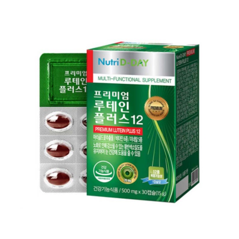 Nutri D Day Premium Lutein Plus 12 30 capsules x