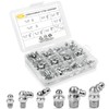 60Pcs Grease Fittings Kit, 1/4 & 1/8 Inch BSP Grease