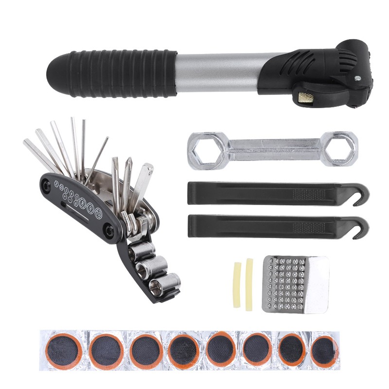 Bike Tools Kits MultiFunction Bike Tire Repairing Tool Essential Cycling