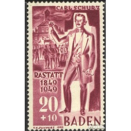 Franz. Zone-Baden 51 unmounted mint/never hinged ** MNH 1949 Carl Schulz (Stamps for collectors)