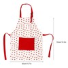 Kids Apron, Red Strawberry Printed Children Apron with Adjustable Neck
