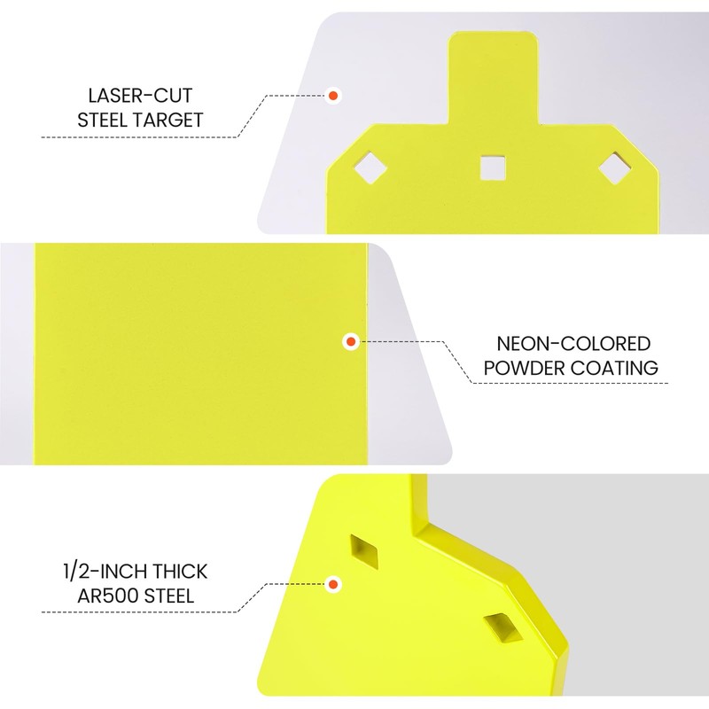 Kryonix 3/8" AR500 Steel Torso Target – 7x12 Silhouette