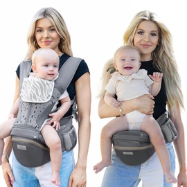 Baby Carrier Pro, MOMTORY Safety-Certified 6-in-1 Ultra Storage Baby Carrier Newborn to Toddler, Detachable Baby Holder Carrier with Hip Seat, Ergonomic Cozy Baby Front and Back Carrier for 7-50lbs
