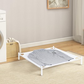 STORAGE MANIAC Sweater Drying Rack, Mesh Clothes Drying Rack, Stackable Laundry Drying Rack, Lay Flat Dryer for Delicates, Portable Dry Rack for Indoor or Outdoor, White, 5 Tier Foldable