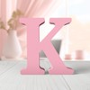 Zaruatu 6 Inch Pink Wood Letters Unfinished Wood Letters for