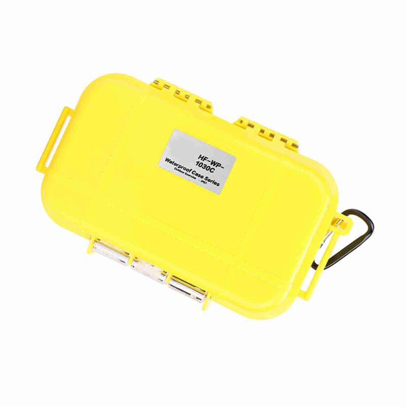 Outdoor Survival Shockproof Waterproof Storage Case Airtight Carry Box Container(Yellow)