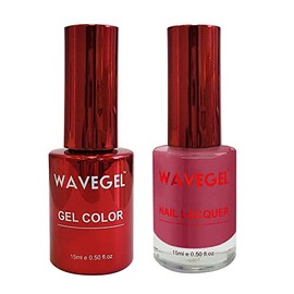 WAVEGEL Soak-Off Gel & Nail Lacquer Matching Duo Set - Queen Collection - #072 Royal Highness I 0.5 Oz