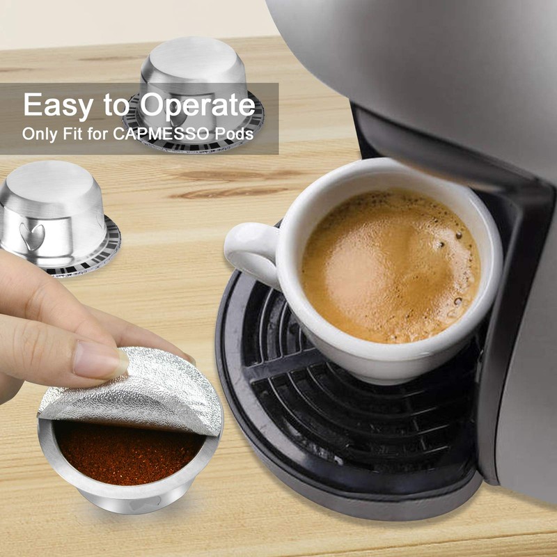CAPMESSO Reusable Vertuoline Pod Foil Lids, for CAPMESSO Vertuline Capsules