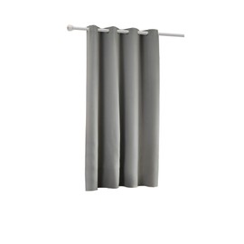 Laneetal Blackout Curtain with Eyelets, 1 Piece, Lightweight Thermal Curtain, Opaque Blackout Curtain in Dark Grey, 135 x 175 cm, Thermal Curtain for Bedroom, Opaque