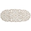Pack of 6 Floral Lace Oval Doilies 100% Polyester Traditional