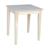 International Concepts Tall Shaker End Table, Unfinished
