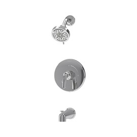 Elm Single Handle Wall Mounted Tub and Shower Trim Kit with Diverter Lever in Polished Chrome (Valve Not Included) - 559215TRM