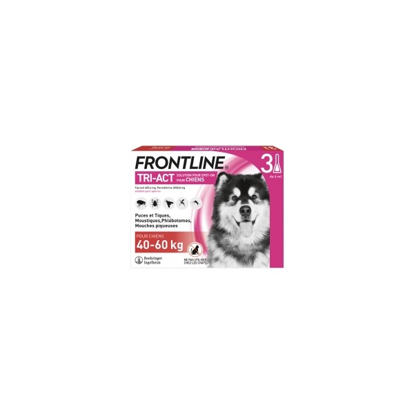 Frontline TRI-ACT Dogs 40-60kg 3 Pipettes