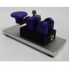 cwmorse.us Purple Morse Code Straight Key With Aluminum Base MADE