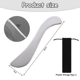 Muskel Faszien Schaber, Gua Sha Edelstahl, Gua Sha Schaber Mit Aufbewahrungstasche, Körper Guasha Tools Für Gesicht, Nacken, Rücken, Beine, Muskelentspannung Und Schmerzlinderung