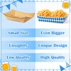 AsodSway AsodSway Oktoberfest Paper Food Trays - 50P Oktoberfest Unassembled