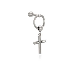 Round cross piercing OTEP22327TSS plating color / 라운드 크로스 피어싱 OTEP22327TSS 도금컬러