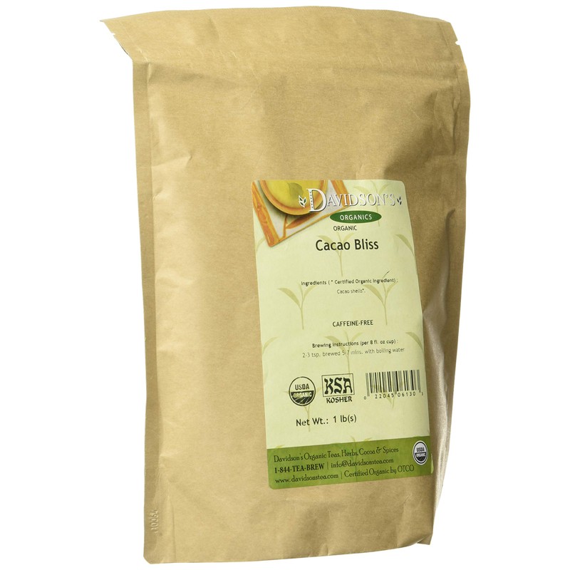 Davidson's Organics, Cacao Bliss, Loose Leaf Cacao, 16-Ounce Bag