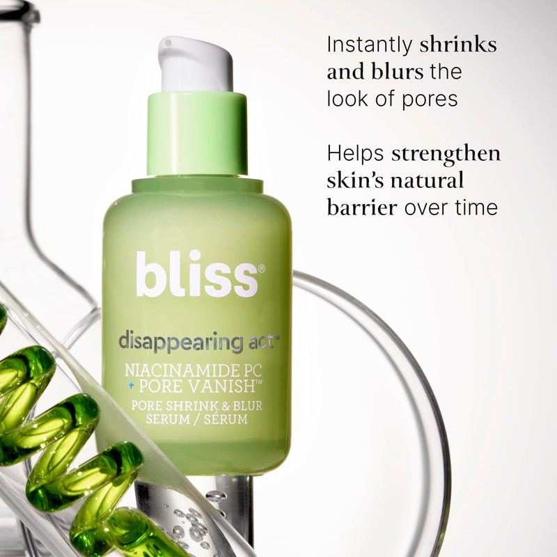 ​Bliss Niacinamide + Pore Vanish Complex Disappearing Act Serum –