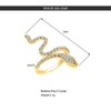HSAJS Snake Ring for Women Open Bands Rings Adjustable Finger
