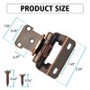 1/2" Overlay Partial Wrap Bronz Cabinet Hinges, Oil Rubbed Bronze