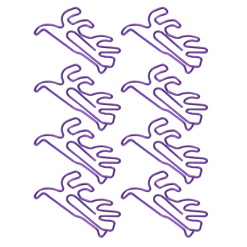 100Pcs Cute Paper Clips Animal Style Exquisite Bright Electroplated Anti